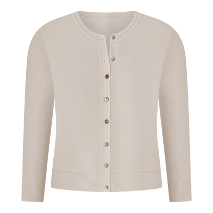 REVE D'OR CROPPED FITTED CARDIGAN