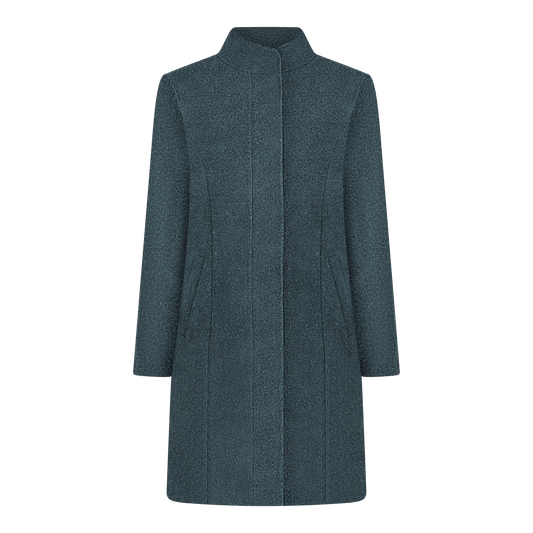 BOUCLÉ NECK COAT